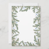 Sparrentakken Kerst Foto Feestdagenkaart (Achterkant)