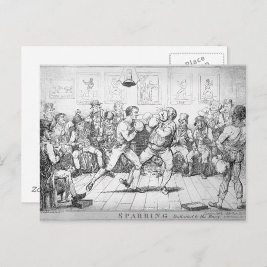 Sparring, 1817 briefkaart (Voorkant / Achterkant)