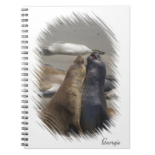Sparring Elephant Seals Notitieboek
