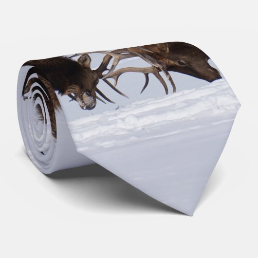 Sparring Elk Necktie Stropdas (Opgerold)