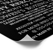 Sparring Match, Boksen klasse advertentie Poster (Hoek)