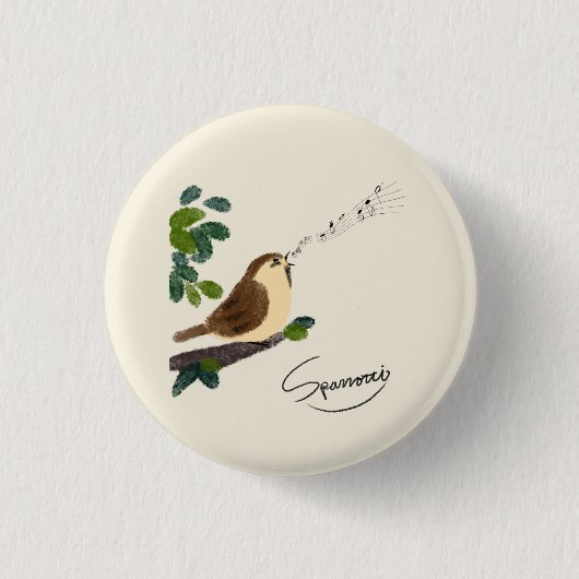 Sparrotti! スパロッテ ィ! ronde button 3,2 cm (Voorkant)