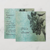 Sparrow and Roos Elegant Damask Kaart (Voorkant / Achterkant)