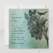 Sparrow and Roos Elegant Damask Kaart (Achterkant)