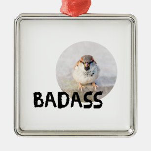 Sparrow - Badass Metalen Ornament