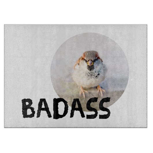 Sparrow - Badass Snijplank (Voorkant)