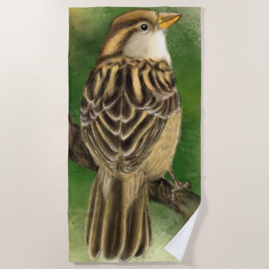 Sparrow Beach Towel - Little Bird Strandlaken (Voorkant)