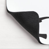 Sparrow bird & branch black & white silhouet muismat (Hoek)