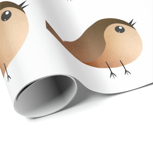 Sparrow Bird Cadeaupapier (Rol Hoek)