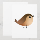 Sparrow Bird Cartoon (Voorkant / Achterkant)