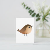 Sparrow Bird Cartoon Advieskaart (Staand voorkant)