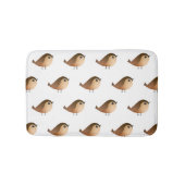 Sparrow Bird Cartoon Badmat (Voorkant)
