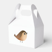 Sparrow Bird Cartoon Bedankdoosjes (Achterkant)