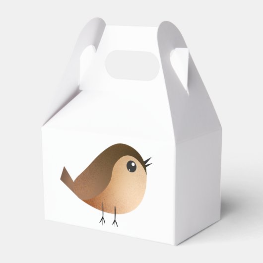 Sparrow Bird Cartoon Bedankdoosjes (Voorkant Zijde)