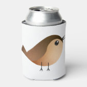 Sparrow Bird Cartoon Blikjeskoeler (Blikje Voorkant)