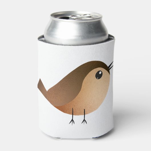 Sparrow Bird Cartoon Blikjeskoeler (Blikje Voorkant)