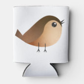 Sparrow Bird Cartoon Blikjeskoeler (Voorkant)