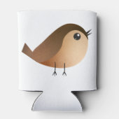 Sparrow Bird Cartoon Blikjeskoeler (Achterkant)