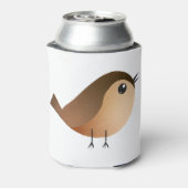 Sparrow Bird Cartoon Blikjeskoeler (Blikje Achterkant)