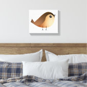 Sparrow Bird Cartoon Canvas Afdruk (Insitu (Slaapkamer))