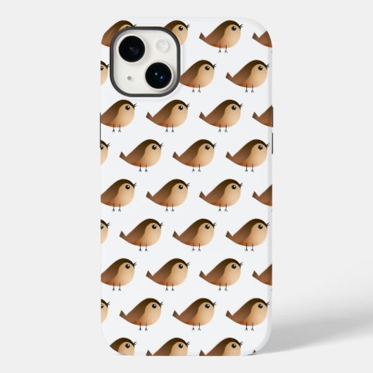 Sparrow Bird Cartoon Case-Mate iPhone Case (Achterkant)