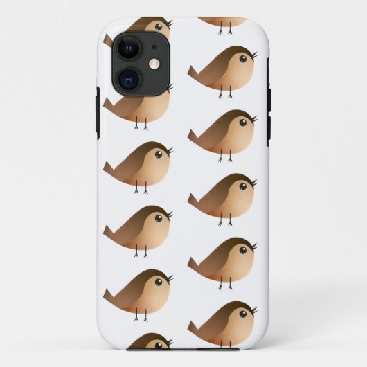 Sparrow Bird Cartoon Case-Mate iPhone Case (Achterkant)