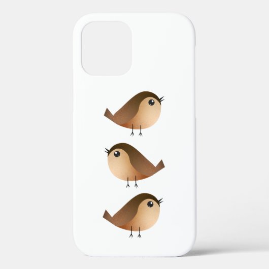 Sparrow Bird Cartoon Case-Mate iPhone Case (Achterkant)