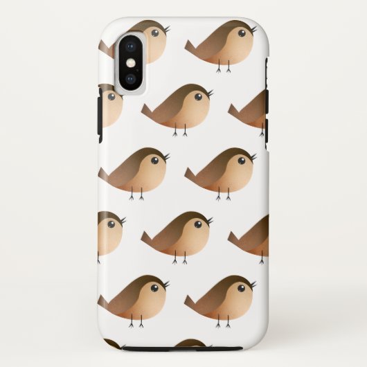 Sparrow Bird Cartoon Case-Mate iPhone Case (Achterkant)
