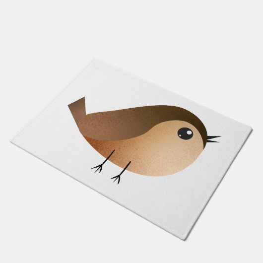 Sparrow Bird Cartoon Deurmat (Schuin)