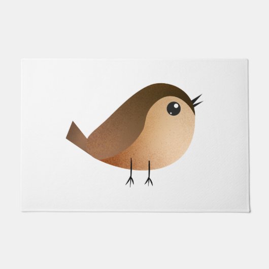 Sparrow Bird Cartoon Deurmat (Voorkant)