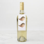 Sparrow Bird Cartoon Flessenhanger (Op fles)