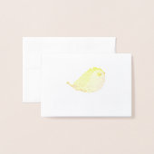 Sparrow Bird Cartoon Folie Kaarten (Voorkant met envelop)