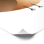 Sparrow Bird Cartoon Foto Afdruk (Hoek)