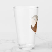 Sparrow Bird Cartoon Glas (Rechts)