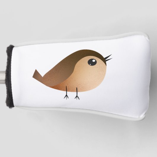 Sparrow Bird Cartoon Golfheadcover (Voorkant)