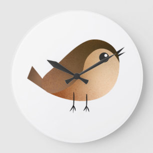 Sparrow Bird Cartoon Grote Klok