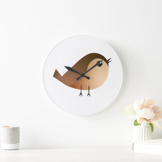 Sparrow Bird Cartoon Grote Klok (Huis)