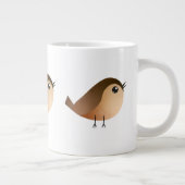 Sparrow Bird Cartoon Grote Koffiekop (Rechts)