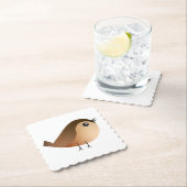 Sparrow Bird Cartoon Kartonnen Onderzetters (Insitu)