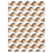 Sparrow Bird Cartoon Klembord (Achterkant)
