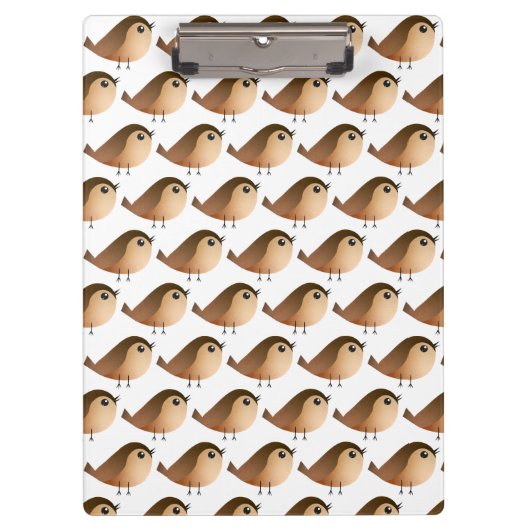 Sparrow Bird Cartoon Klembord (Voorkant)