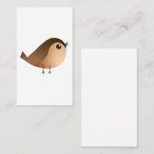 Sparrow Bird Cartoon Kortingskaartje (Voorkant / Achterkant)