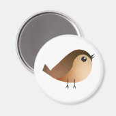 Sparrow Bird Cartoon Magneet (Voorkant / Achterkant)