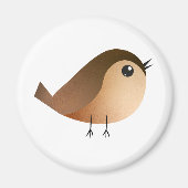 Sparrow Bird Cartoon Magneet (Voorkant)
