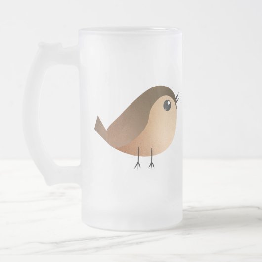 Sparrow Bird Cartoon Matglas Bierpul (Links)