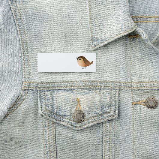 Sparrow Bird Cartoon Naamplaatje (In situ)