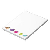 Sparrow Bird Cartoon Notitieblok (Linkerzijde)