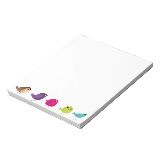 Sparrow Bird Cartoon Notitieblok (Linkerzijde)