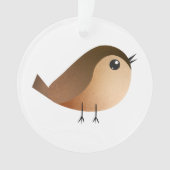 Sparrow Bird Cartoon Ornament (voorkant)