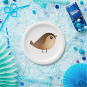 Sparrow Bird Cartoon Papieren Bordje (Feest)